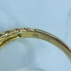 中古品】k18 デザインリング 12号 4.2g ［209］
