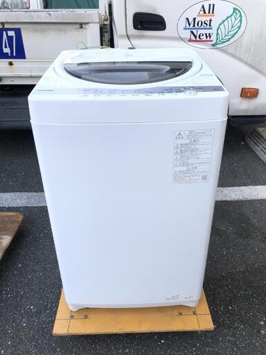 2021年製✨美品❗全自動洗濯機 東芝 AW-6G9 6kg【3ヶ月保証★送料に設置込】自社配送時代引き可※現金、クレジット、スマホ決済対応※