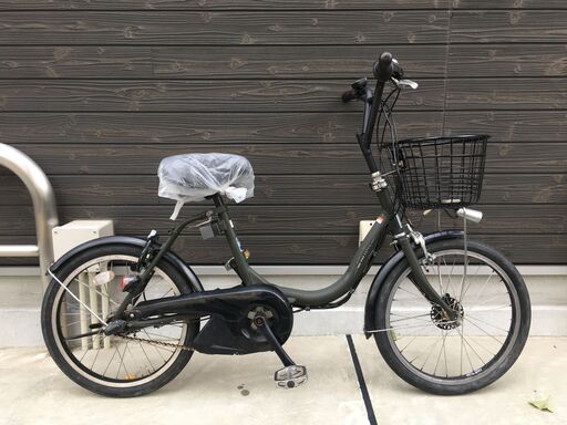 地域限定送料無料　バッテリー新品　パス　シティC　新基準　小径車　濃緑　グリッター　シュガードロップ　神戸市　電動自転車