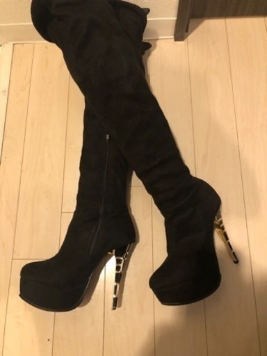 スウェードロングブーツ Mサイズ 滑り止め加工 Ptpt 南郷１８丁目の靴 バッグの中古あげます 譲ります ジモティーで不用品の処分