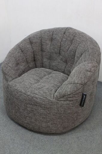 Butterfly Sofa バタフライソファ 一人掛けソファ ビーズクッション グレー Ambient Lounge 中古家具 店頭引取歓迎 R4670)\t