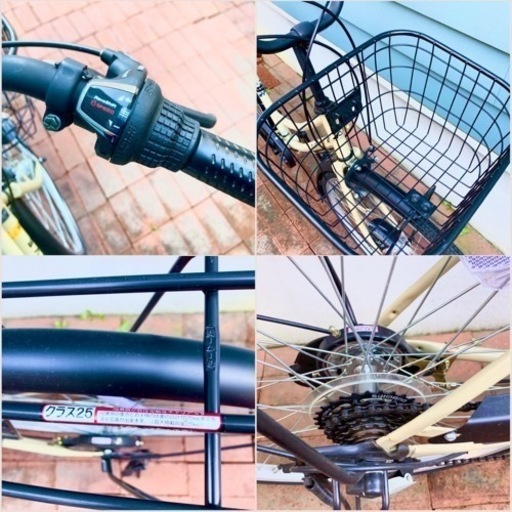 【極美品】自転車27型 シマノ6段変速ギア LEDライト 練馬区、和光市、朝霞市、新座市