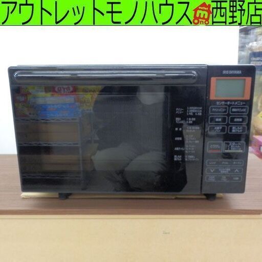 オーブンレンジ 2019年製 アイリスオーヤマ BLMO-F1801-B 黒 ブラック