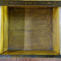 山口)下松市より　山口)アンティーク調 ドレッサー 鏡台 オーク材 開き戸2戸 引き出し2段 幅123×奥行48×高さ153cm　BIZHL32H