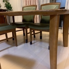 【CHITANO】ダイニングテーブル　椅子4脚セット