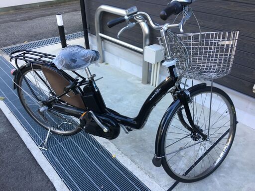 地域限定送料無料　ヤマハ　パス　ラフィーニ　三人乗り　新基準　子供乗せ　6AH　黒　ギュットアニーズ　ハイディ　神戸市　電動自転車