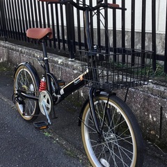 整備・美品＞TOPONE・20インチ折りたたみ自転車・ブラック・シマノ外装 