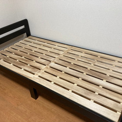 シングルベッド すのこ 木製 黒