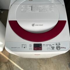 ネット決済可■当日翌日配送可■都内近郊無料で配送、設置いたします■2013年製　洗濯機　シャープ　ES-G55NC 5.5キロ■SH05の画像