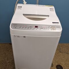 SHARP 全自動洗濯乾燥機 2018年製 美品 洗濯5.5kg 乾燥3.5kg ES-TX5B-N