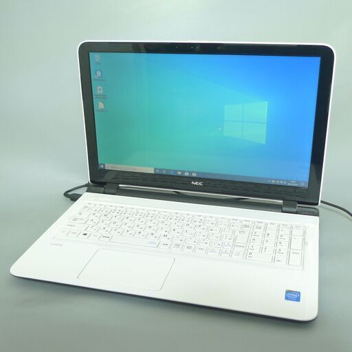 新品SSD 美品 白色 ノートパソコン 15.6型 NEC PC-LS150SSW 第4世代