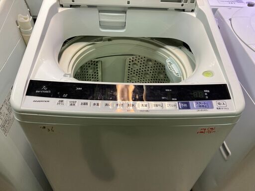 ☆中古 激安！！￥19,800！！HITACHI　日立　7.0kg洗濯機　家電　2018年製　【BBK208】