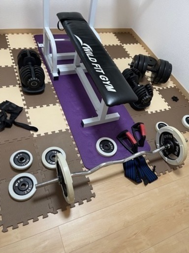 バーベル、EZバー、ジョイントマット、ベンチプレス台