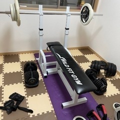 バーベル、EZバー、ジョイントマット、ベンチプレス台