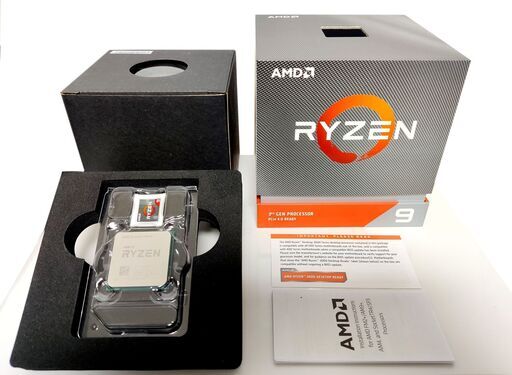 【国内正規版】【美品】CPU AMD Ryzen 9 3900X BOX ：CPUクーラー未使用
