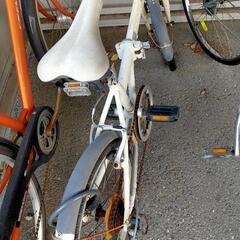 【ネット決済】白い自転車