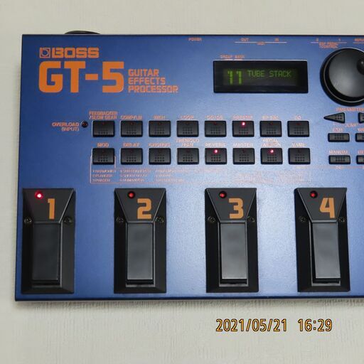 完動・極上美品　BOSS GT-5　初期化済み　１９９７年　デッドストック！