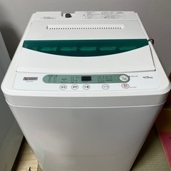 【高年式❣2019年製✨】 4.5キロ簡易乾燥機能付洗濯機 ヤマ...
