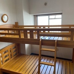 【ネット決済】引き取り希望　木製　2段ベッド