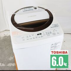 【中古/屋内搬入付】 全自動洗濯機 縦型 6kg 静音DDモータ...