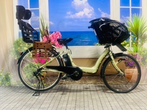 D12D電動自転車J76J/長生き8アンペア/一年保証/新品タイヤ/ヤマハ
