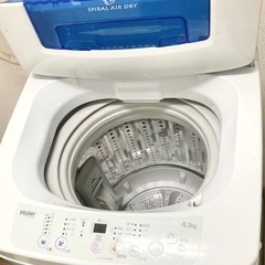 Haier JW-K42M 全自動電気洗濯機 2016年製 − 宮城県