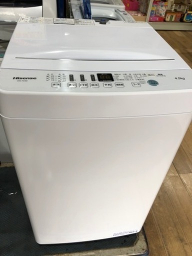 2020年製　Hisense   4.5kg   全自動　洗濯機　HW-T45D   人気商品‼︎   オススメ　年末セール　お買得‼︎   早いもの勝ち