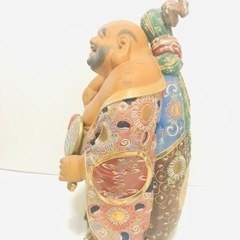 蔵出し 古美術品 骨董品 久谷 九谷焼 色絵金彩 布袋 七福神 縁起物