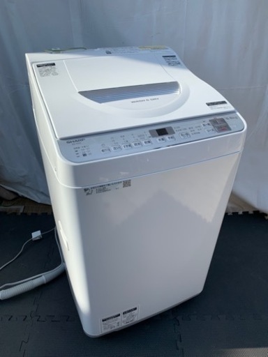 ⭐️乾燥機付き⭐️【美品】2019年製　シャープ　5.5kg洗濯機　ES-TX5C-S