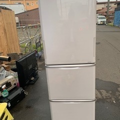 SHARP 3ドア 350L 2015年製 幅60 SJ-PW35A どっちもドア シャープ ノンフロン冷凍冷蔵庫 冷蔵庫 家電 キッチン