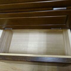 値下げしました】木製薄型2列6段チェスト【愛品倶楽部柏店】