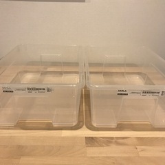 IKEA プラ箱2個