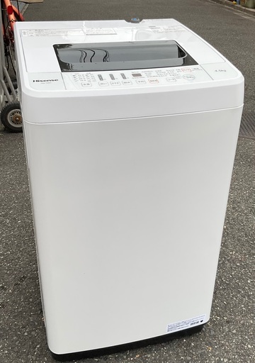 【RKGSE-637】特価！ハイセンス/Hisense/4.5kg洗濯機/HW-T45C/中古/2020年製/当社より近隣無料配達OK！
