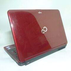 新品SSD 日本製 中古良品 赤 ノートパソコン 15.6型 富士通 AH54/G 第2