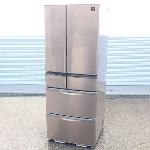 T147) SHARP 6ドア 440L 2013年製 幅650 フレンチドア SJ-XF44X