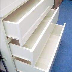 札幌 5段チェスト 幅80×奥行42×高さ110㎝ タンス エナメル調 箪笥 衣類