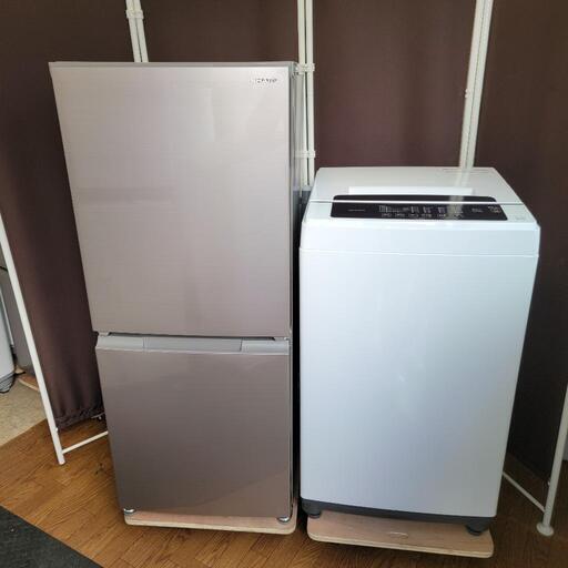 h1229売約済み❌最新2021年製！ SHARP × アイリスオーヤマ家電セット 冷蔵庫 洗濯機