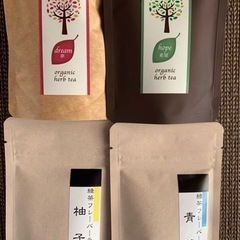 【ネット決済・配送可】茶葉　ハーブティー　緑茶フレーバーティー4種