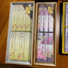 【値下げしました‼️】【定価33,176円】高級線香セット（新品、桐箱/塗箱入り）