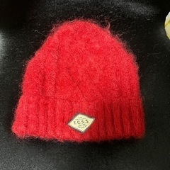 TCSS モヘアビーニー ニットキャップ 帽 レッド 赤の画像