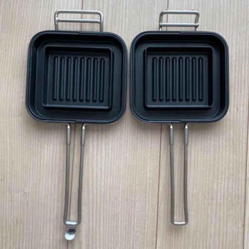 家事問屋 ホットパン IH対応 ホットサンドメーカー ブラック 調理器具