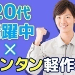 【未経験者歓迎】軽作業スタッフ/製造オペレーター/20代～30代...