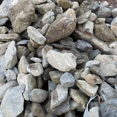 大中小の石たくさん
