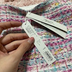 カラーリボンツイード　セットアップ　スーツ　ANAYI ジュールトゥルニエ