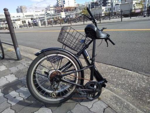 ♪ジモティー特価♪らくらくシマノ外装6段変速・前カゴ・ライト付き