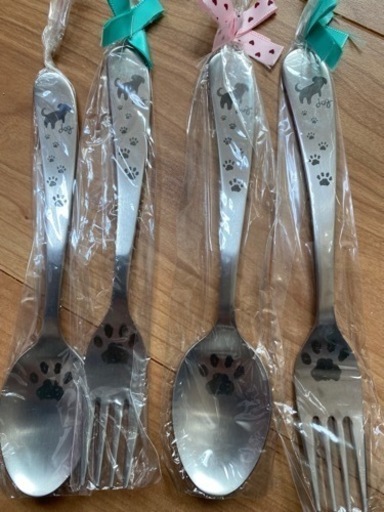 新品 わんこ可愛いスプーンフォークセット ミホ 上新庄の生活雑貨の中古あげます 譲ります ジモティーで不用品の処分