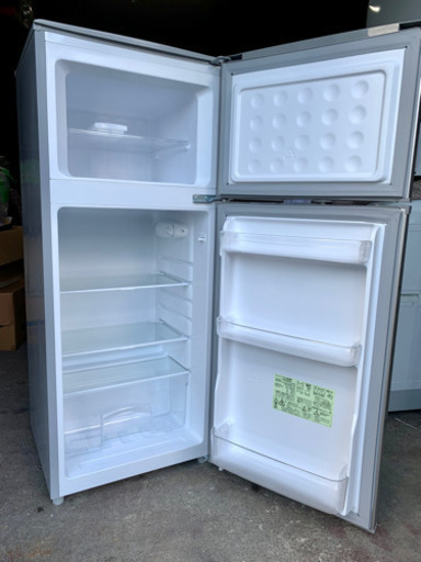 美品 2018年製 SHARP シャープ 2ドア冷凍冷蔵庫 118L SJ-H12D-S