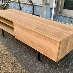 札幌市内配送無料 美品 LOWYA ロウヤ テレビ台 ローボード 140cm 国産 