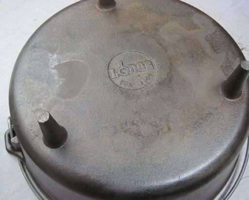 LODGE ダッチオーブン 12インチ 脚付き リフター ロストル/底網 付き