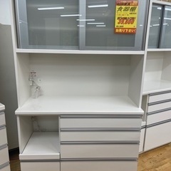 値下げしました！！！松田家具製★大型食器棚★ サイズ:横1170mm×高2050mm×奥行490mm★近隣配送•設置可能